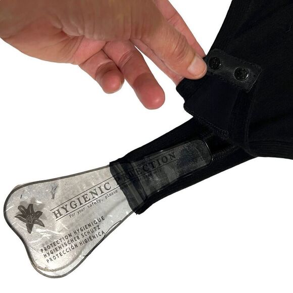 Alix Nyc Ribbed Bodysuit Black Long-Sleeve Soft Henley Size XSmall NWOT - Picture 7 of 14